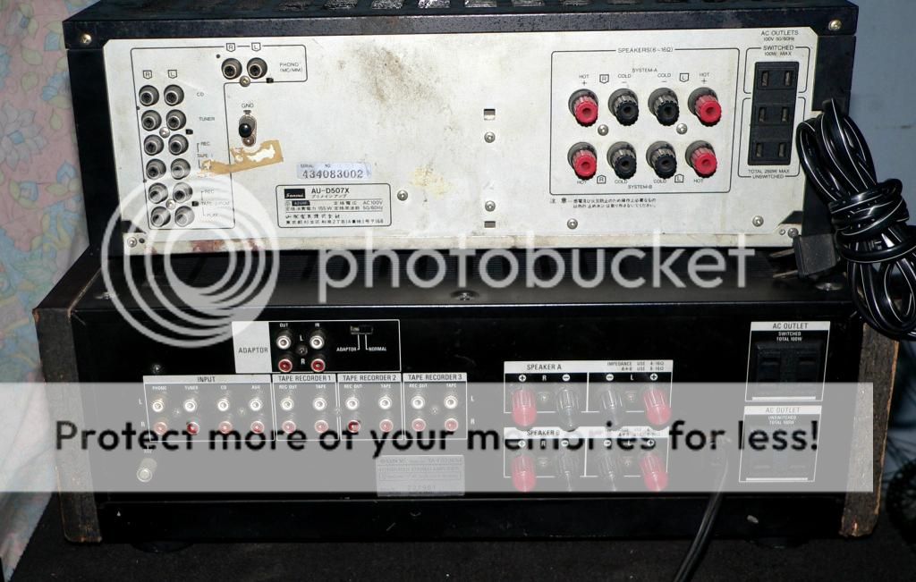 thanh lí nhanh 2 em ampli sansui au-D507x và sony TA-F333ESX zin 100% giá rẻ - 1