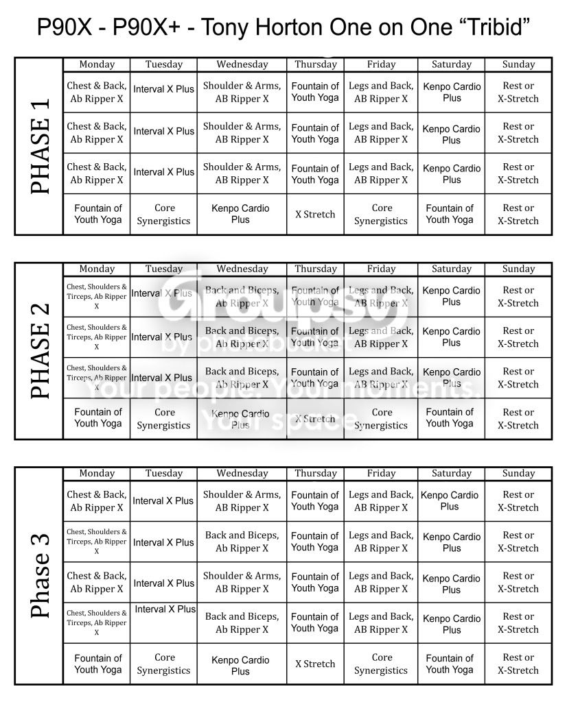 P90x Plus Schedule Pdf